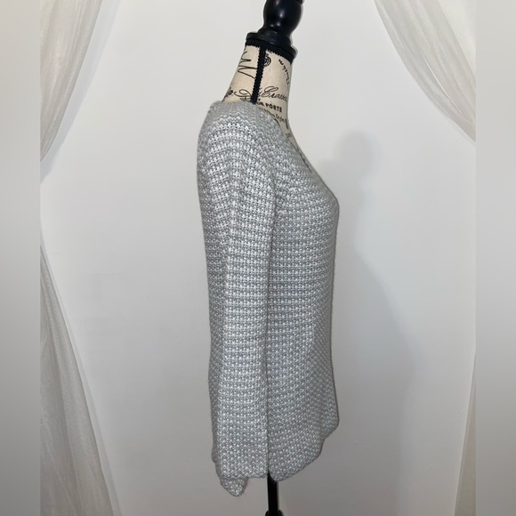 Aéropostale Chunky Light Gray Waffle Sweater - Picture 12 of 15